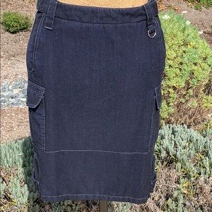 Genuine PRADA Dark Blue Denim Pencil Skirt NWT